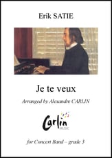Je te veux Concert Band sheet music cover
